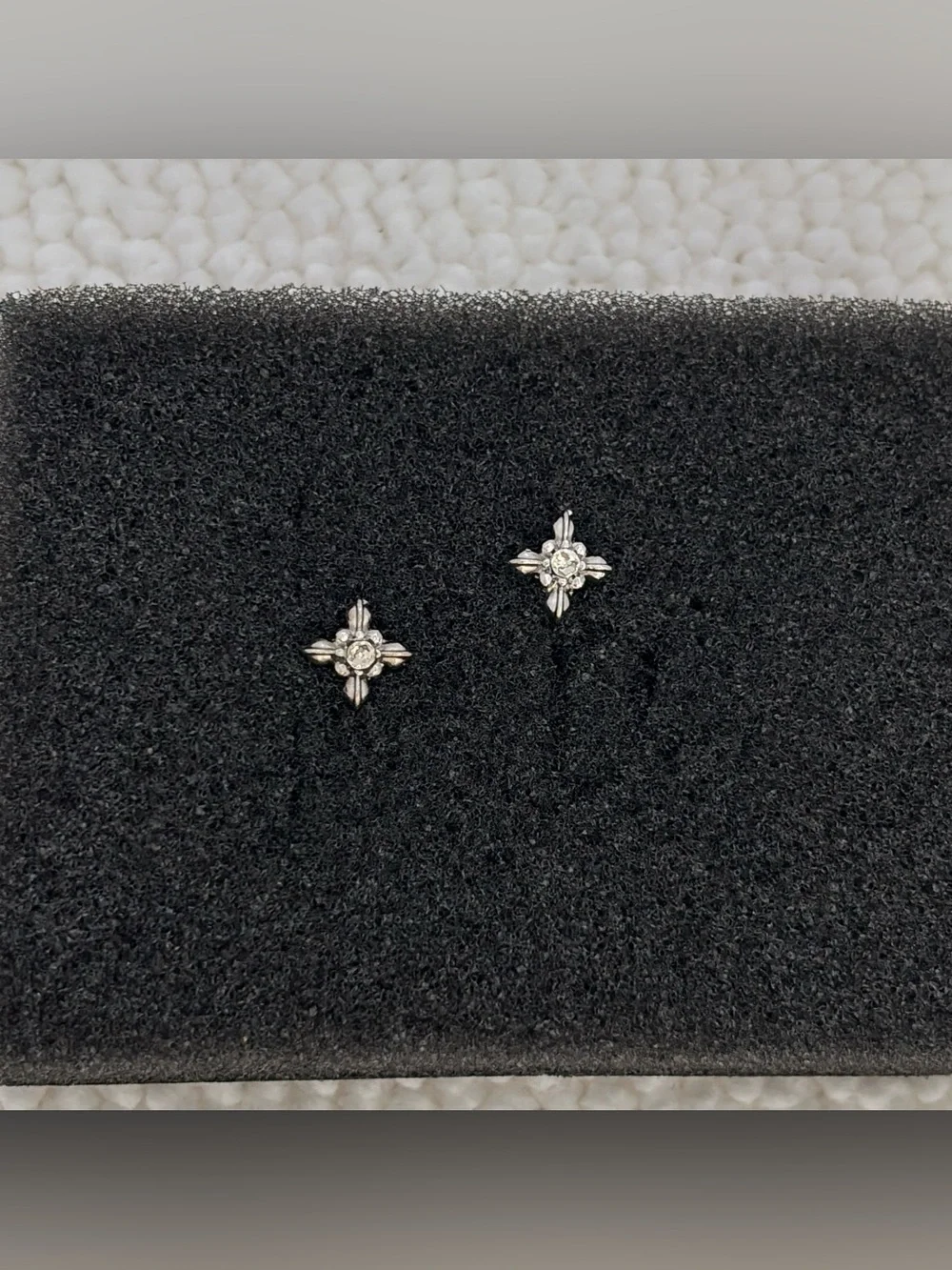 8mm CZ Star Stud Earrings for Men Women Streetwear Hip Hop Punk Unisex Earrings
